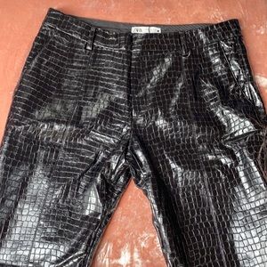 Zara Black Leather Panta